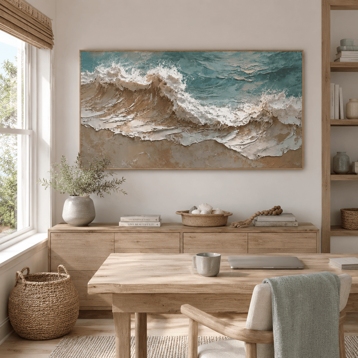 Textured Ocean Opulence | Blue Wave