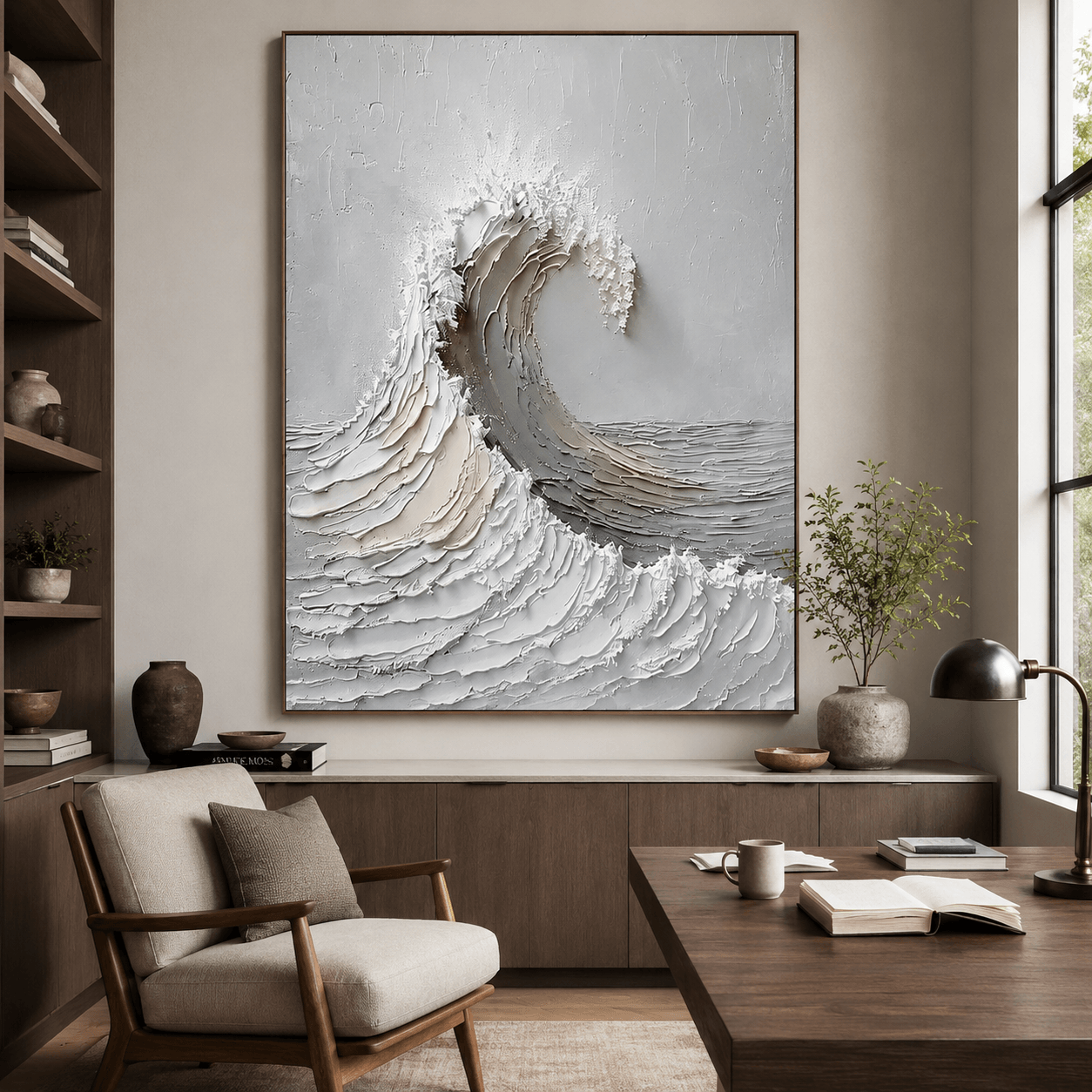 Textured Oceanic Art | Calm Power