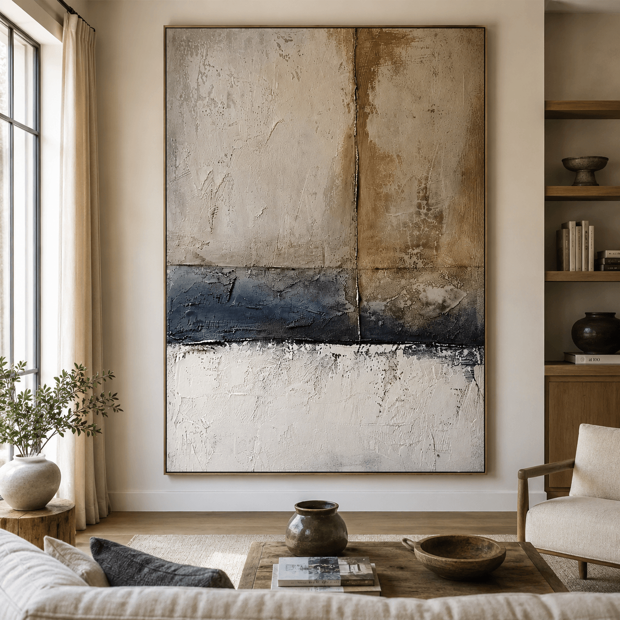 Textured Tonal Abstract | Layered Luxe