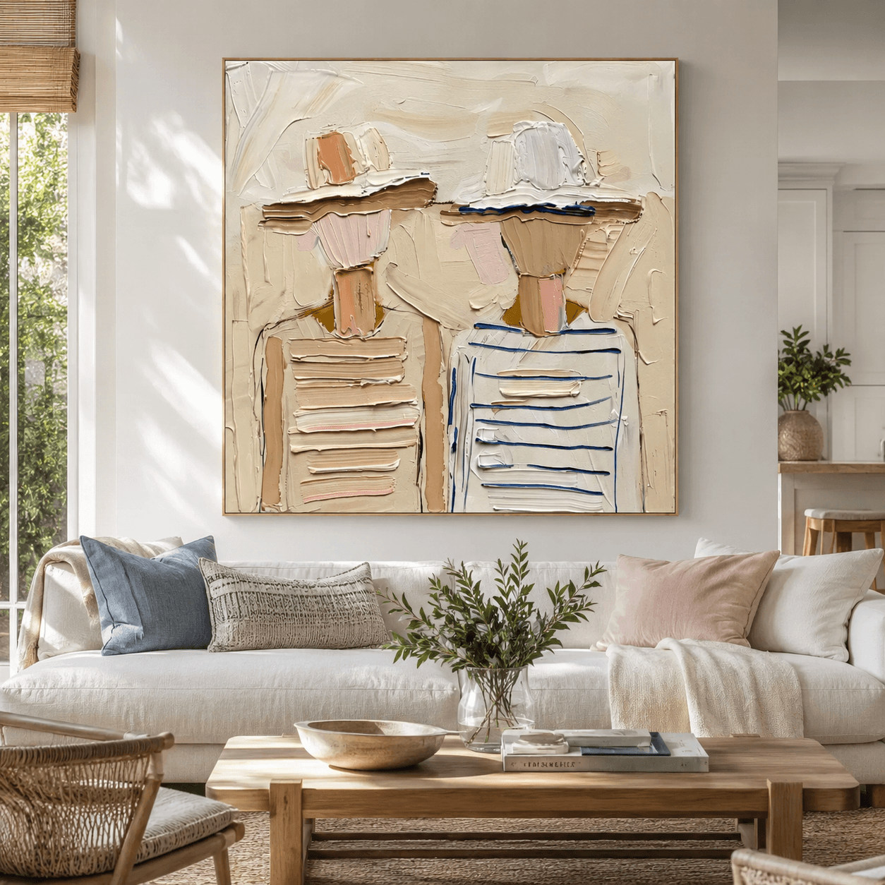 Textured Coastal Companions | Striped Silhouettes