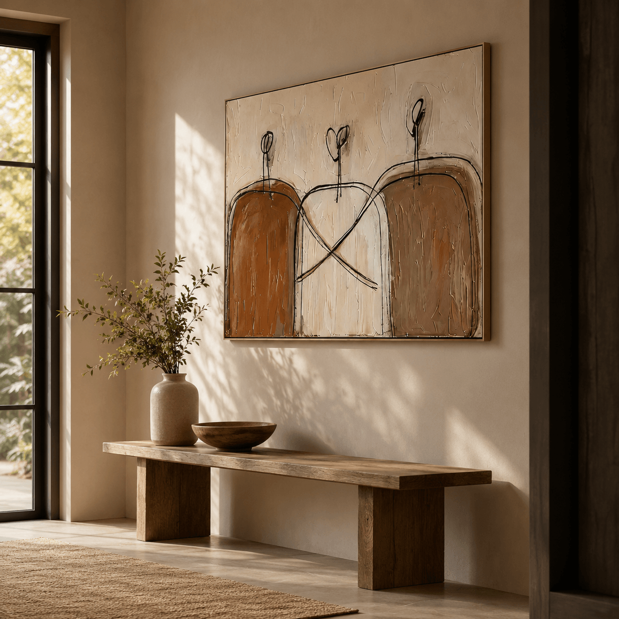 Textured Minimalist Silhouettes | Earth Hues