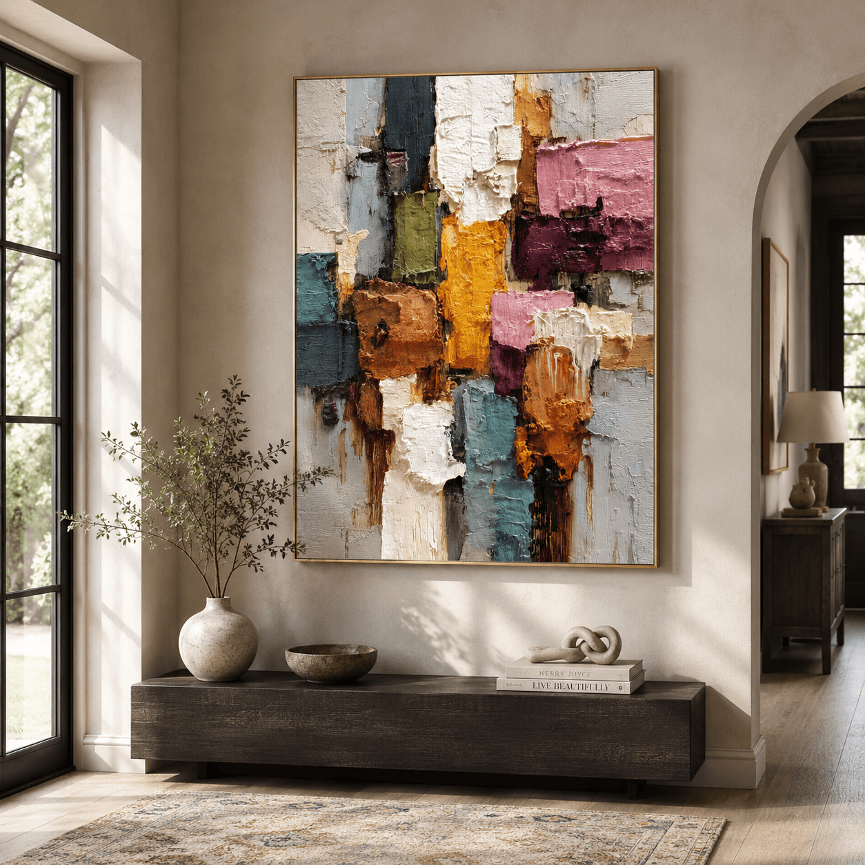 Textured Colorful Art | Vibrant Depth