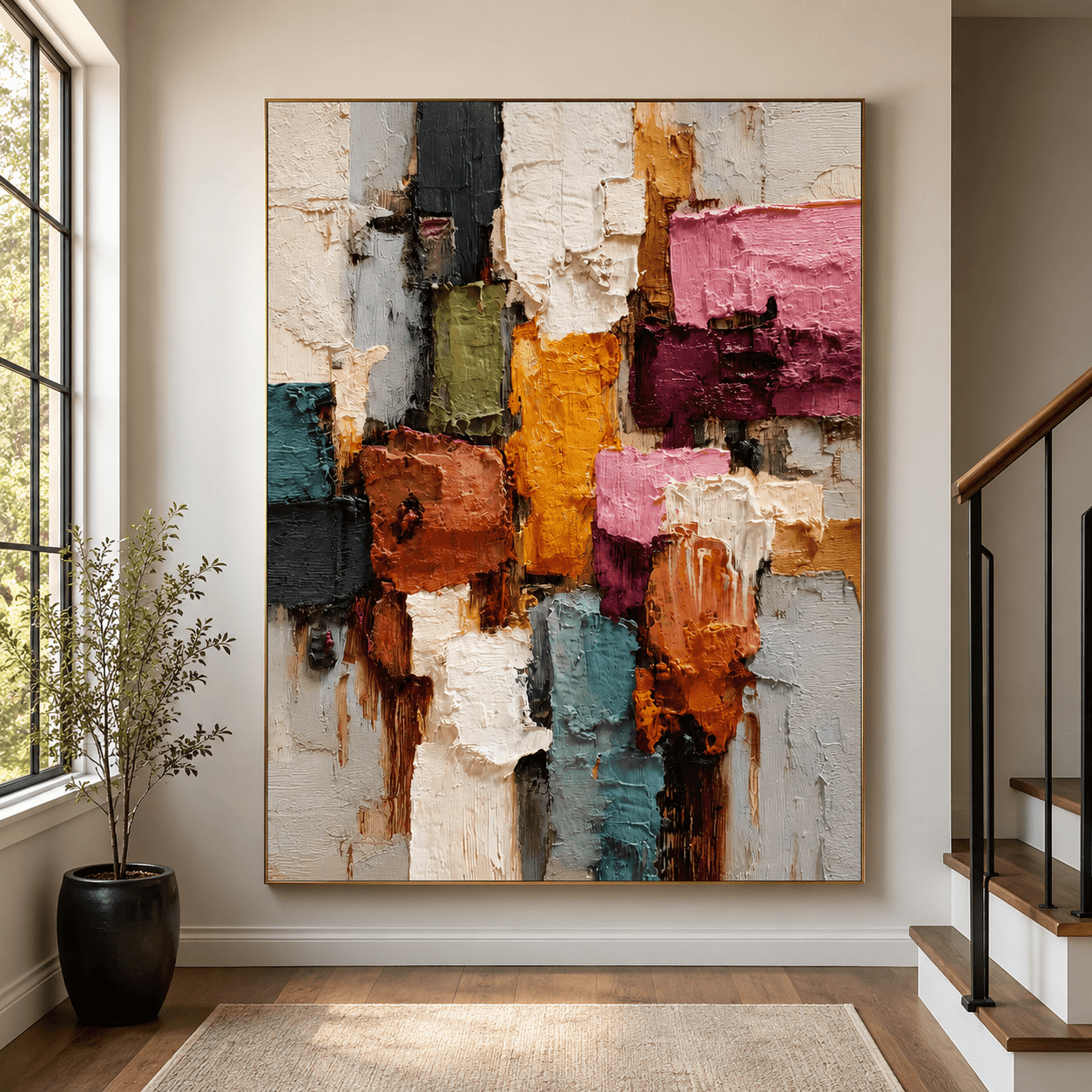 Strukturierte bunte Kunst | Lebendige Tiefe