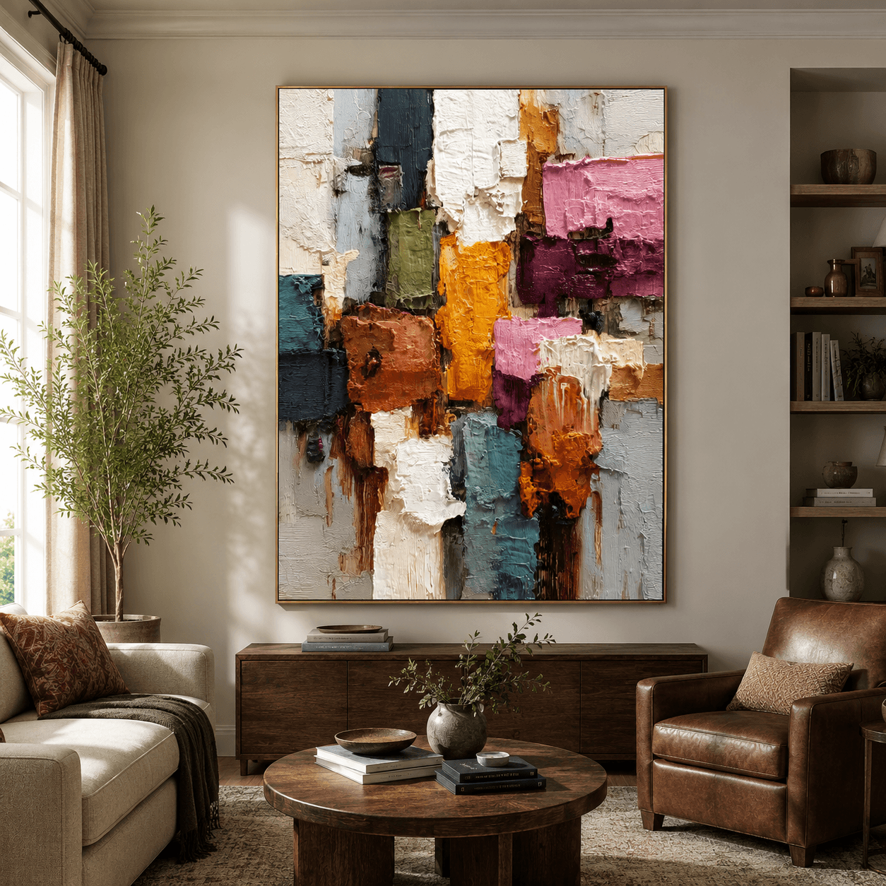 Strukturierte bunte Kunst | Lebendige Tiefe