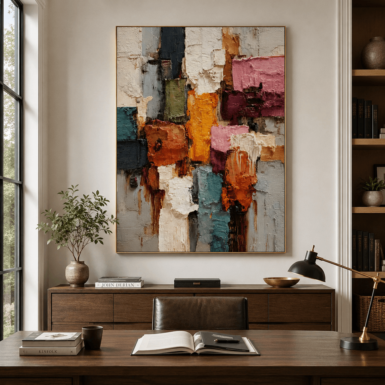 Strukturierte bunte Kunst | Lebendige Tiefe