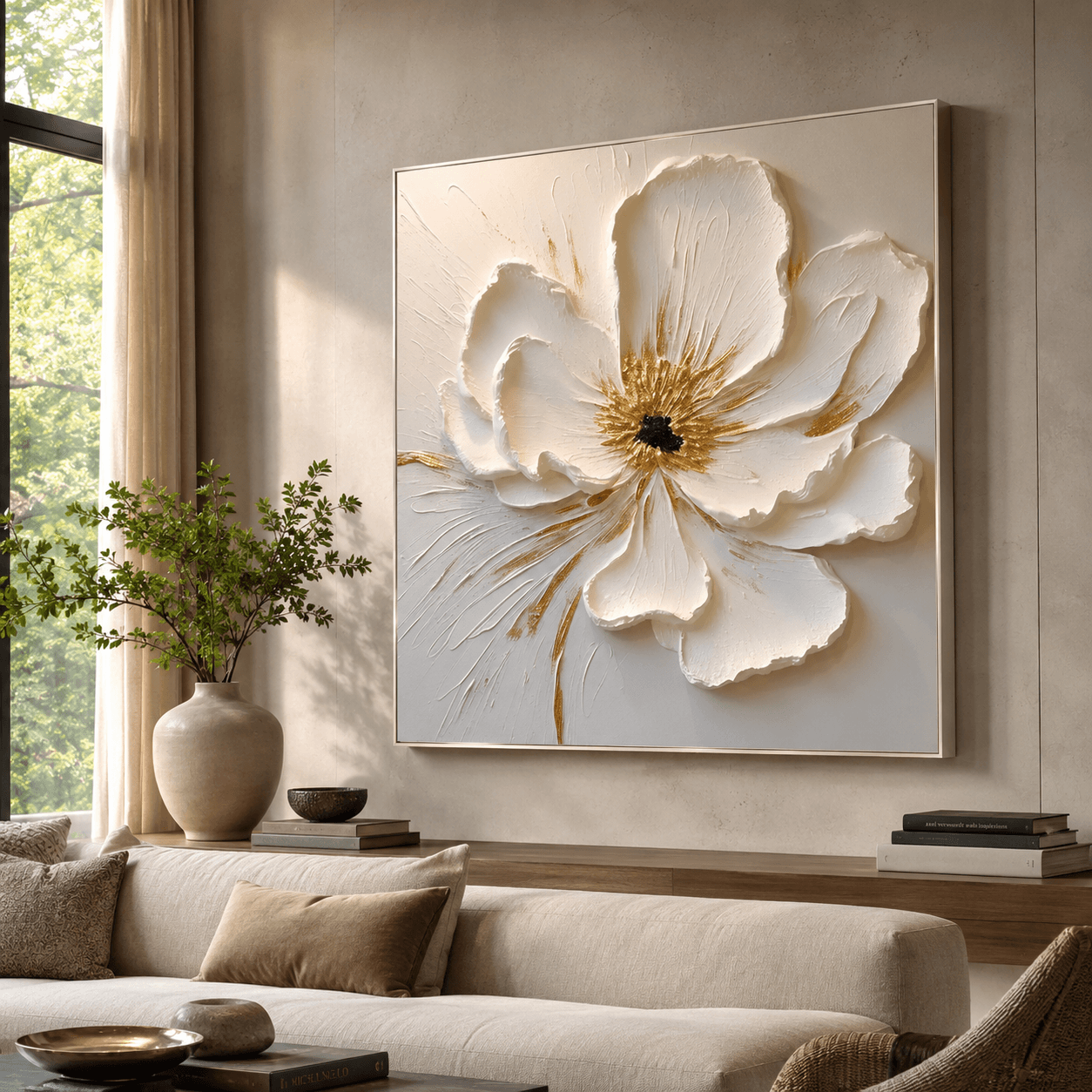 Strukturierte Blumenpracht | Weiße Blüte