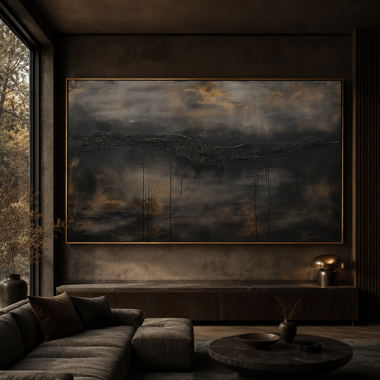 Abstract Luxe Art | Dark Rhythm