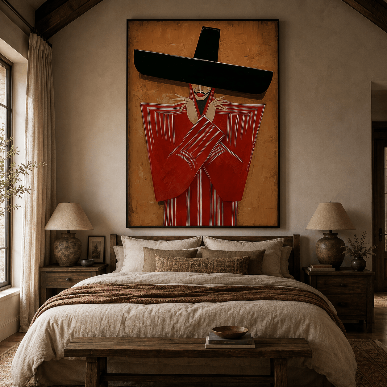 Texturierte Pastell-Wellen | Rouge-Akzente