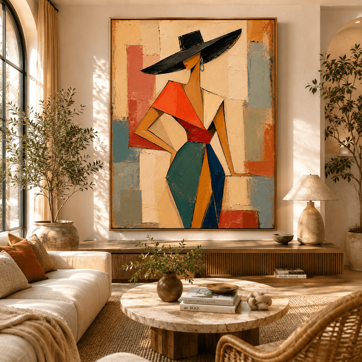 Abstract Art | Wide Hat Poised