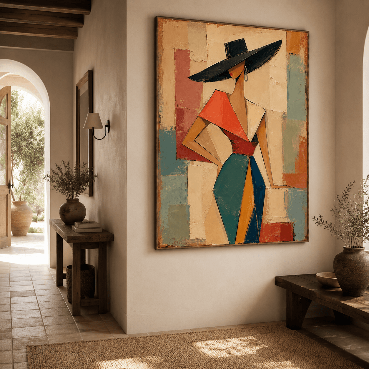 Abstract Art | Wide Hat Poised