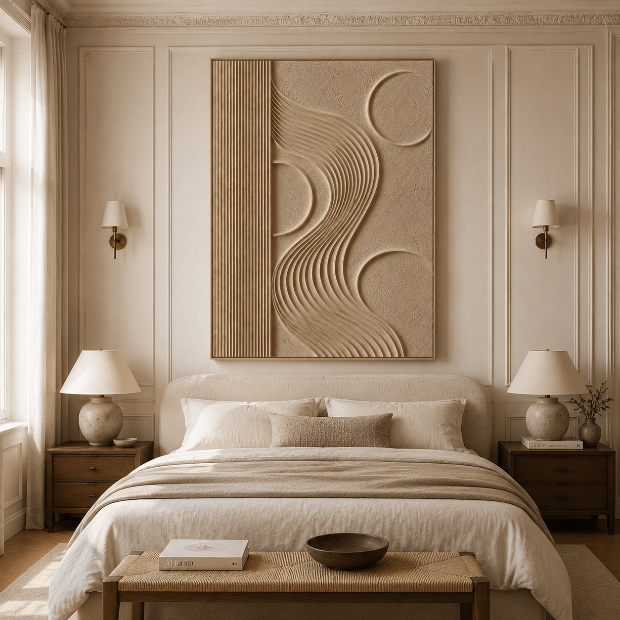 3D-Textured Art | Curved Stream Rhythm