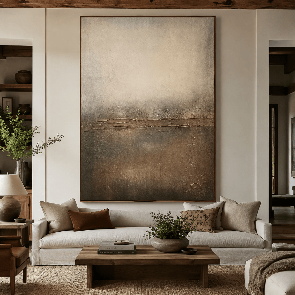 Textured Earthy Hues Art | Minimalist Sophistication