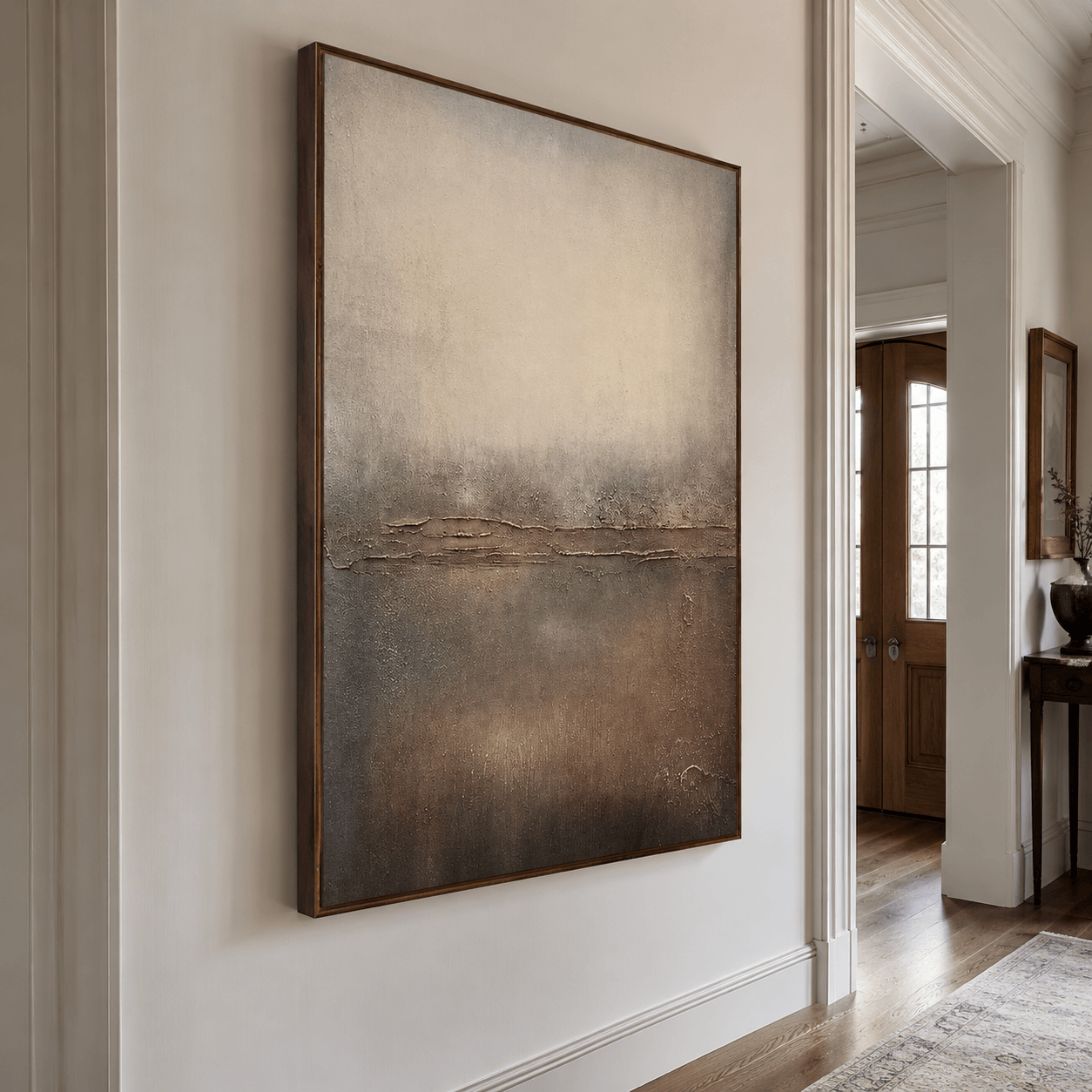 Kunst in erdigen Farbtönen mit Textur | Minimalistische Eleganz