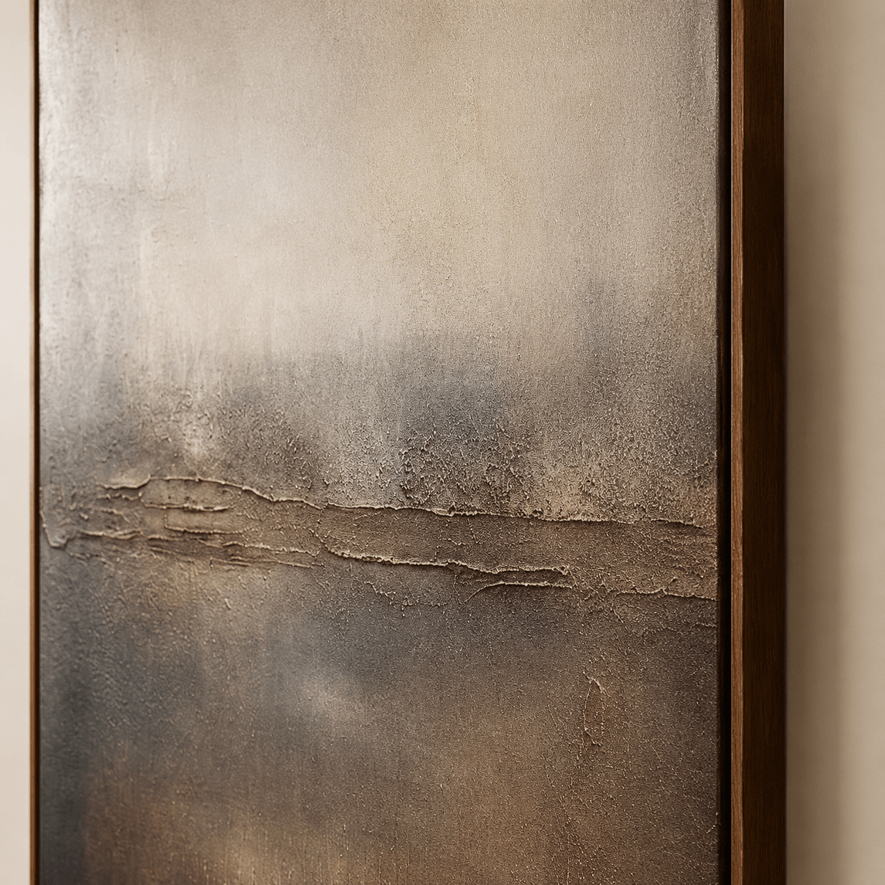 Textured Earthy Hues Art | Minimalist Sophistication