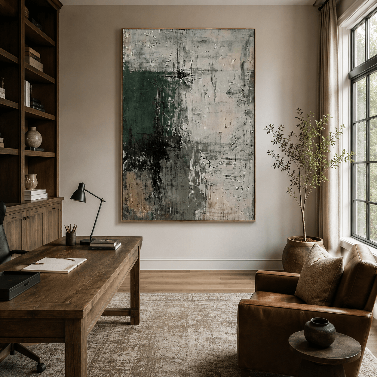 Strukturierte, erdige Kunst | Dezente Eleganz