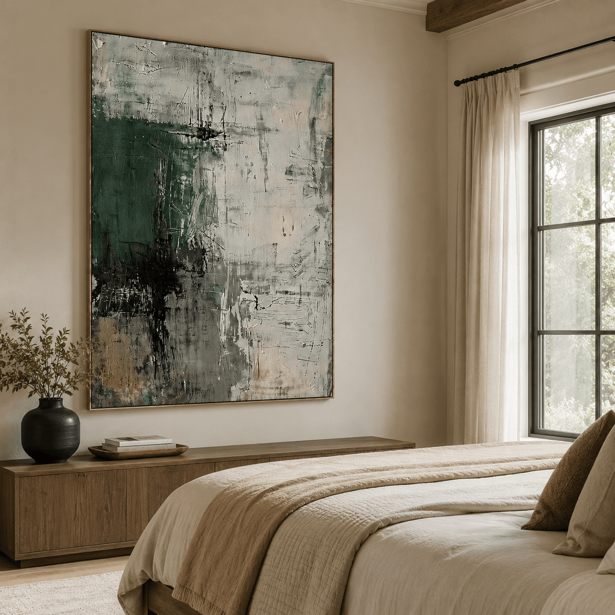 Strukturierte, erdige Kunst | Dezente Eleganz
