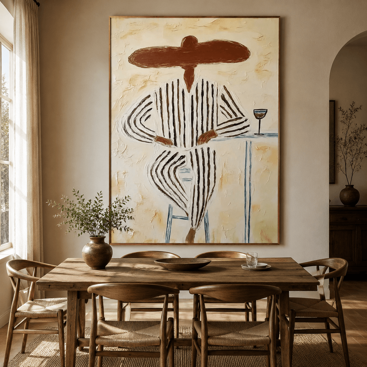Abstract Art | Striped Bar Guest