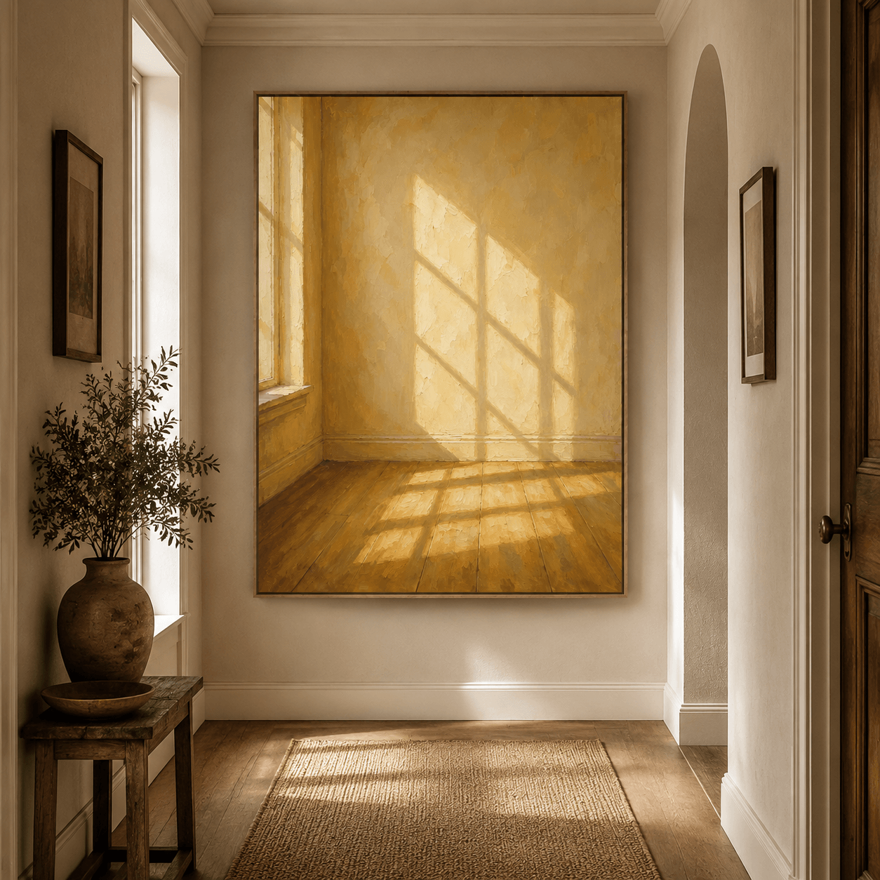Impressionist Art | Grid Sun Glow