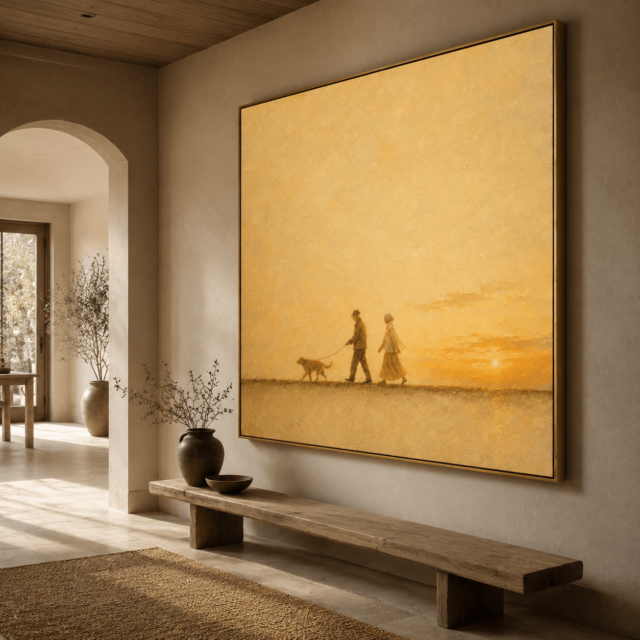 Impressionist Art | Sunset Stroll Path