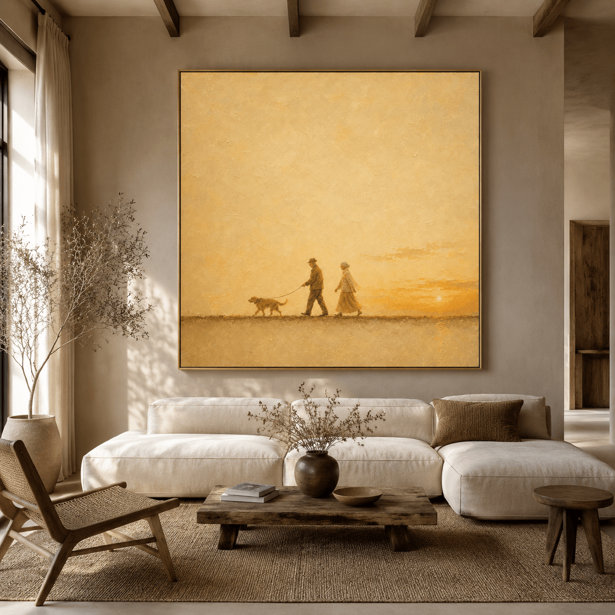 Impressionist Art | Sunset Stroll Path