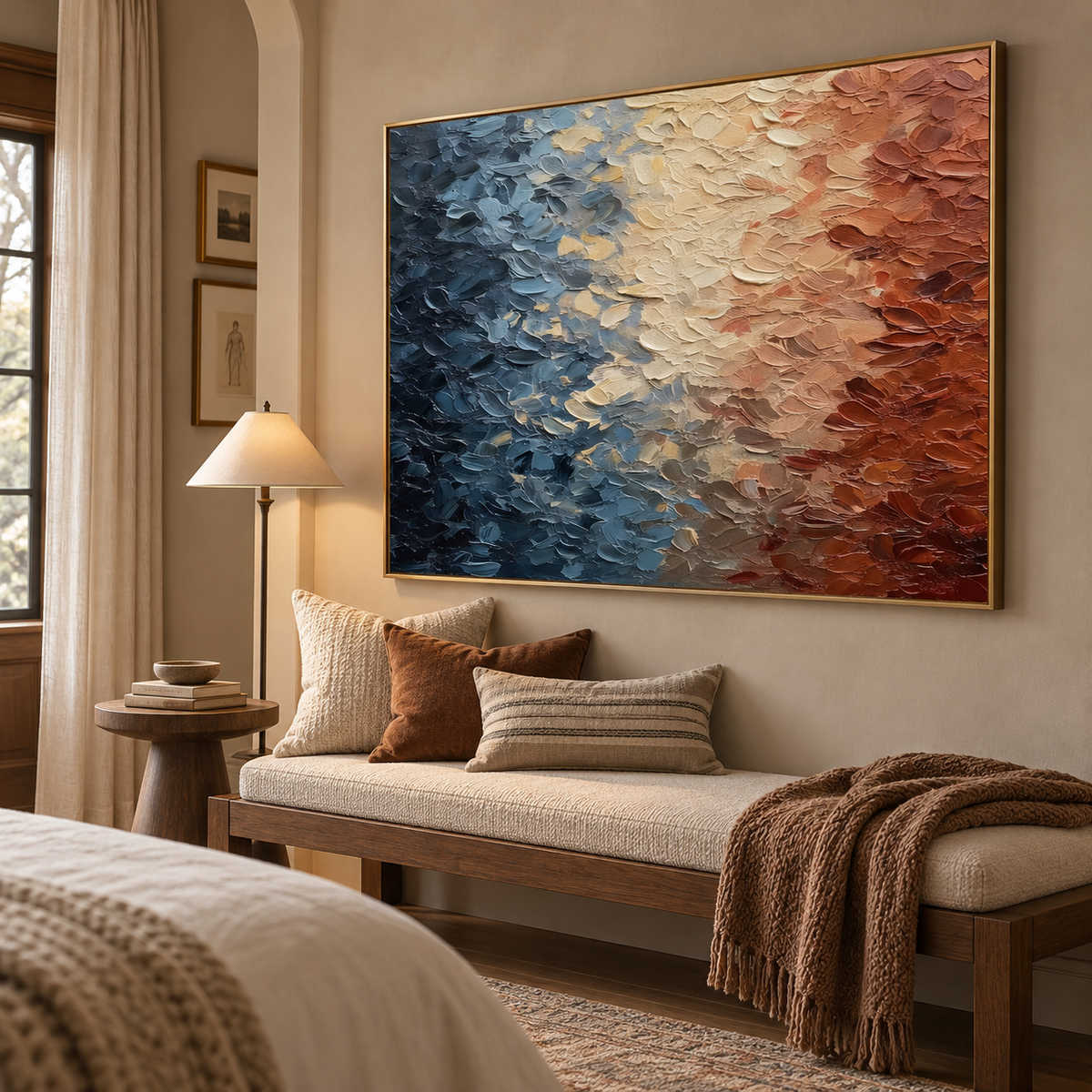 Textured & Impasto Art｜Tide Warm Shift