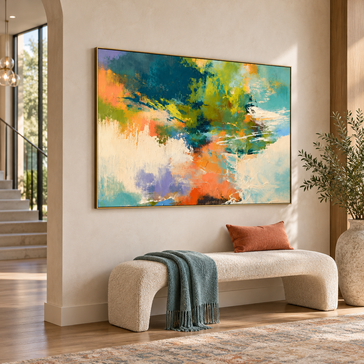 Minimalist Abstract Art｜Wild Hue Drift