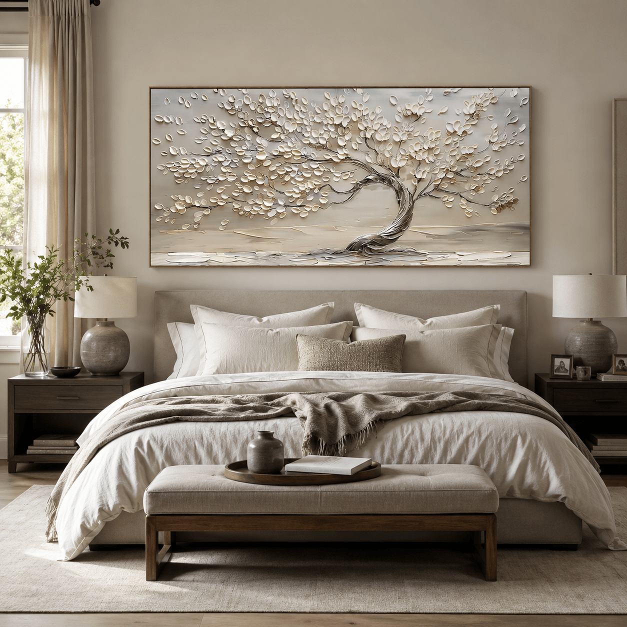 Textured Arbor Art | Tranquil Grace