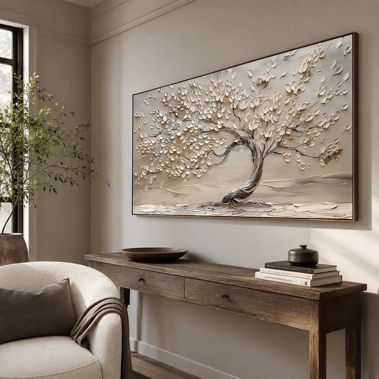 Textured Arbor Art | Tranquil Grace
