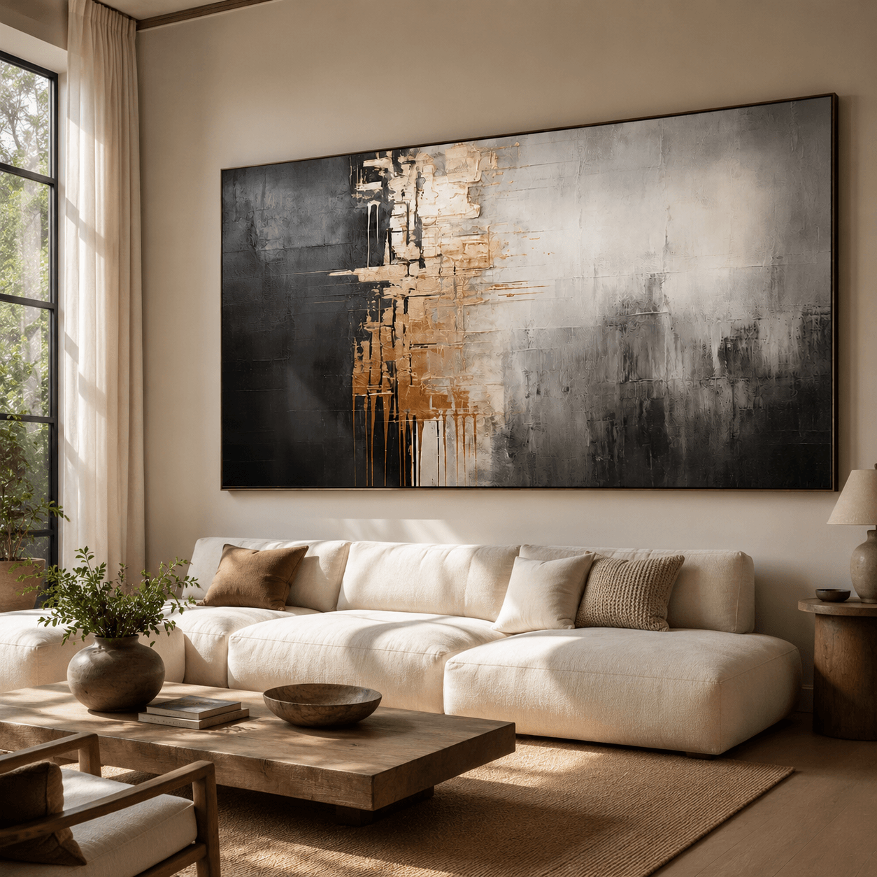 Textured Metallic Elegance | Gold Gray