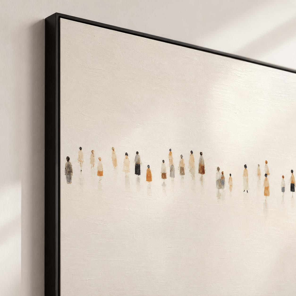 Crowd Scene Art | Minimalist Elegance Vibe
