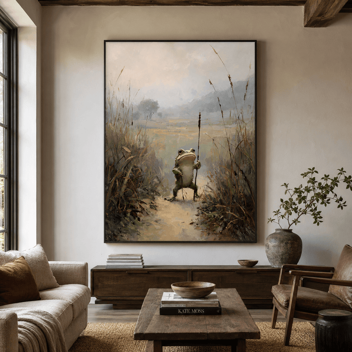 Frog Explorer Art | Whimsical Serenity