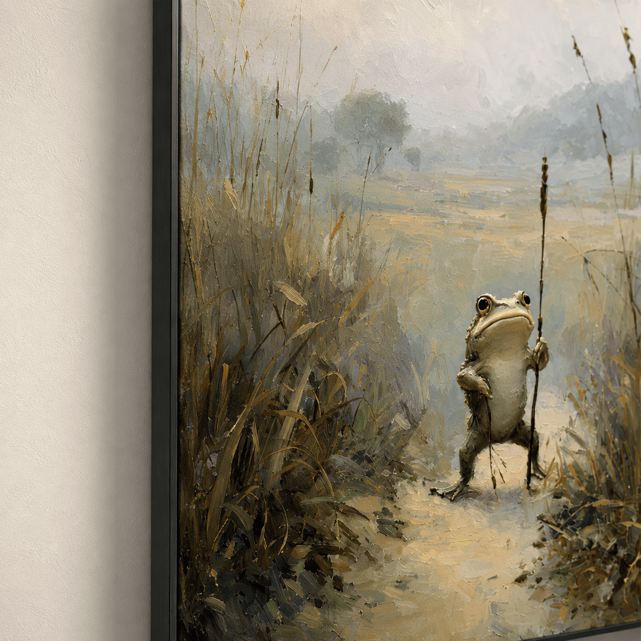Frog Explorer Art | Whimsical Serenity