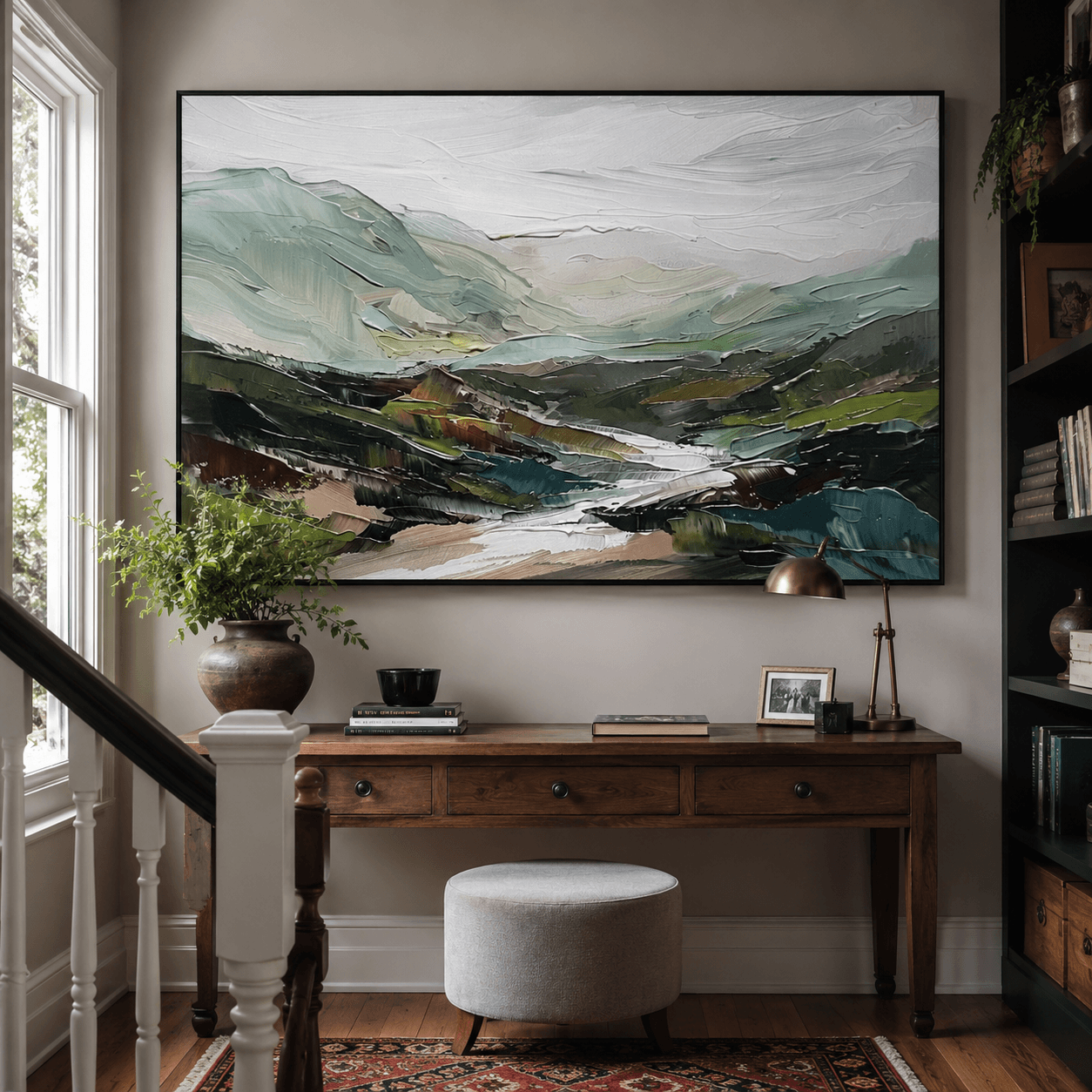 Neutrale geometrische Kunst | Strukturierte Eleganz