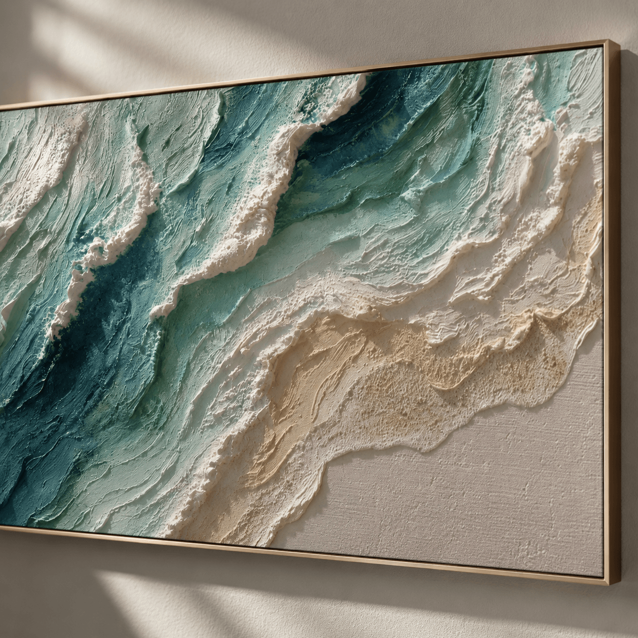 Neutrale geometrische Kunst | Strukturierte Eleganz