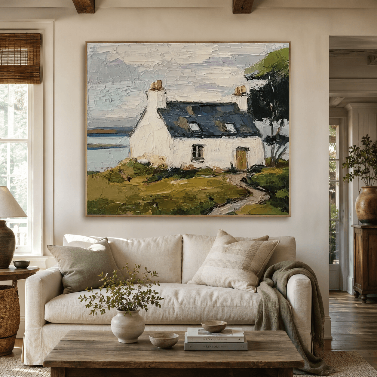 Impressionist Art | Lakeside Cottage Haven