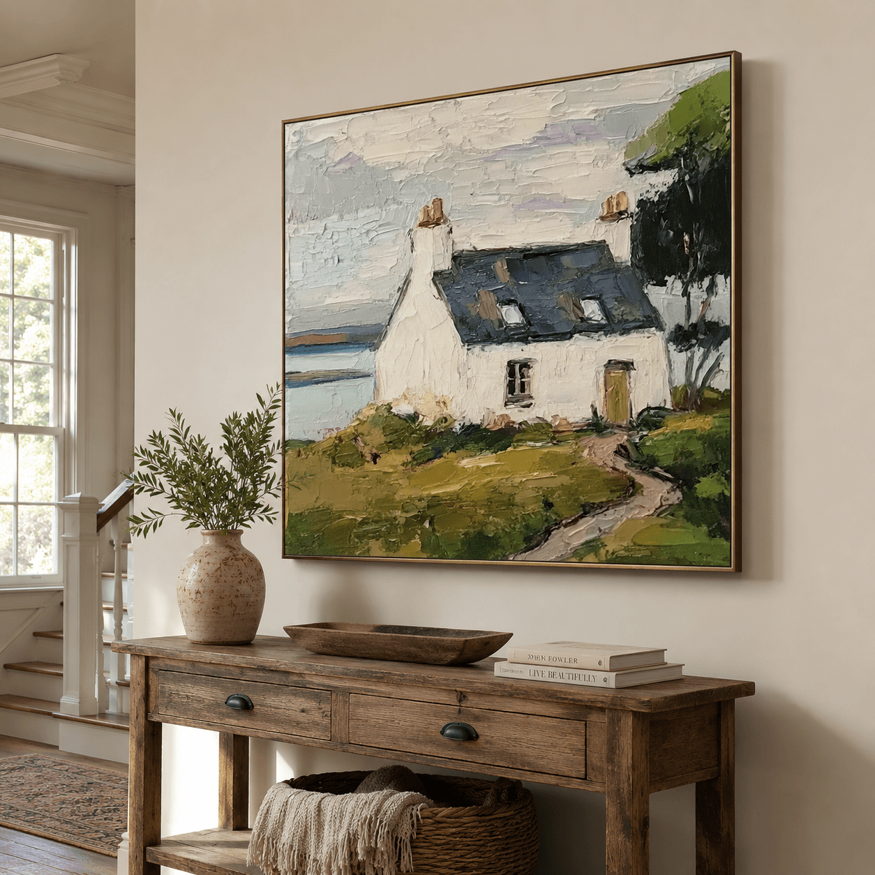 Impressionist Art | Lakeside Cottage Haven