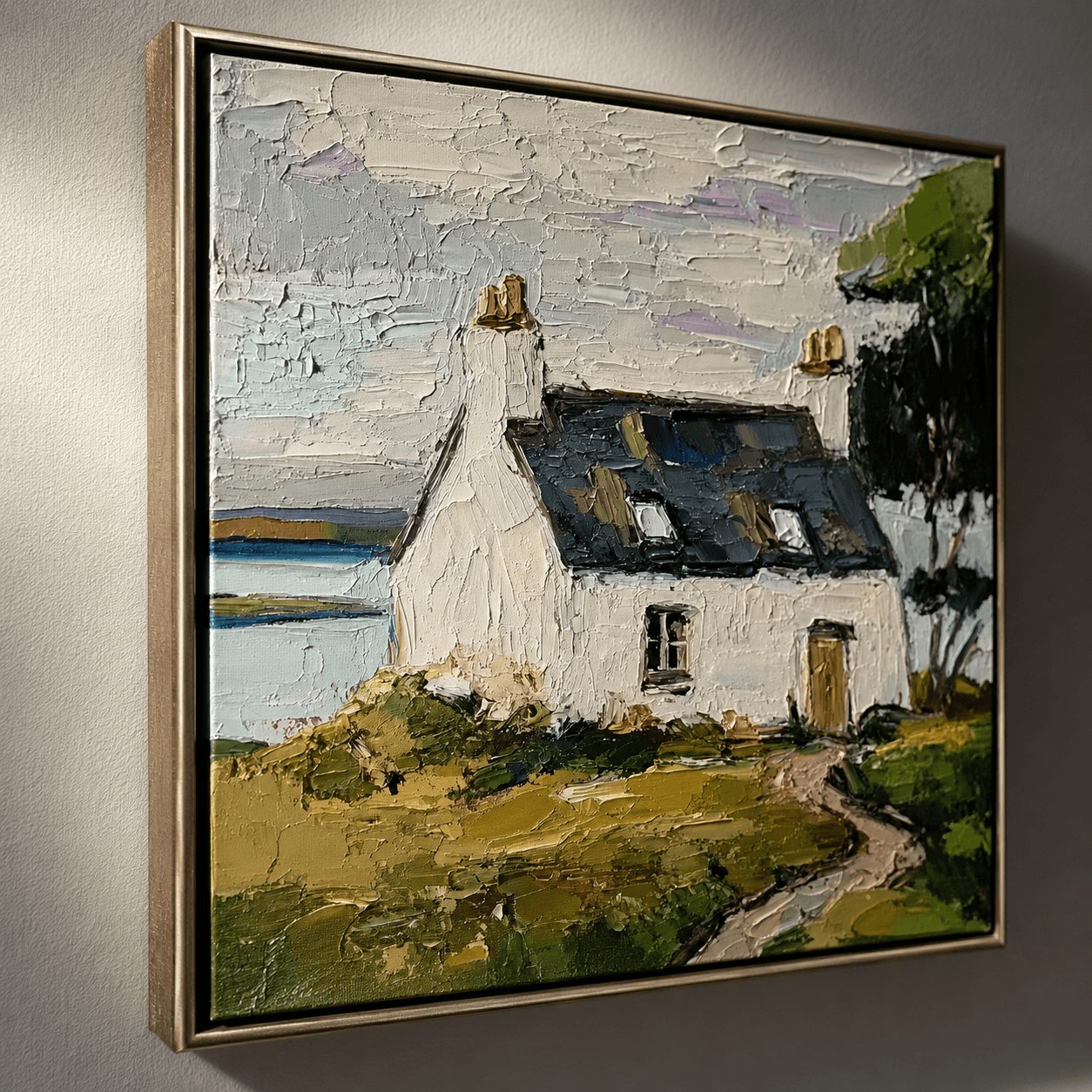 Impressionist Art | Lakeside Cottage Haven