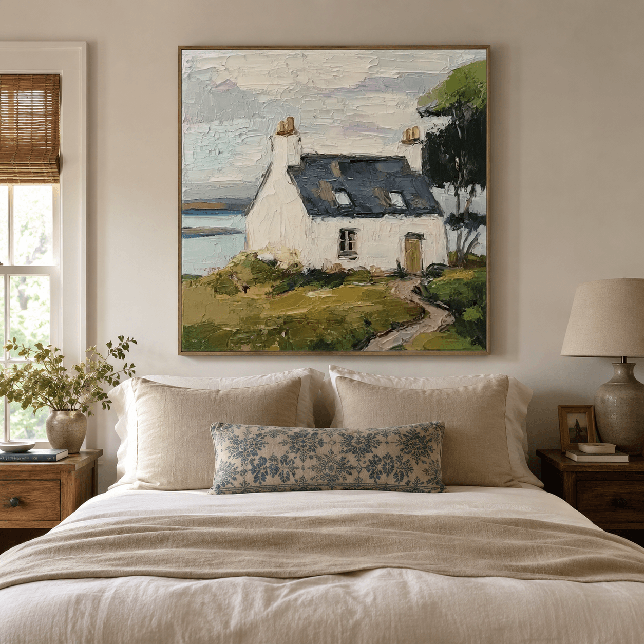 Impressionist Art | Lakeside Cottage Haven