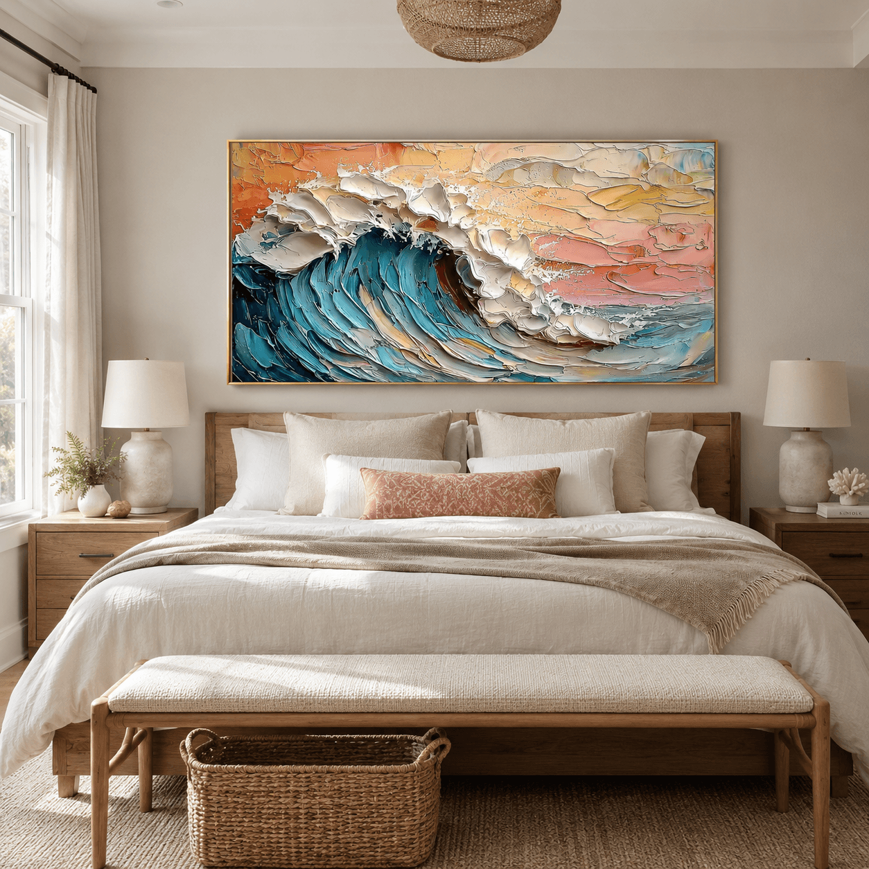 Neutrale geometrische Kunst | Strukturierte Eleganz