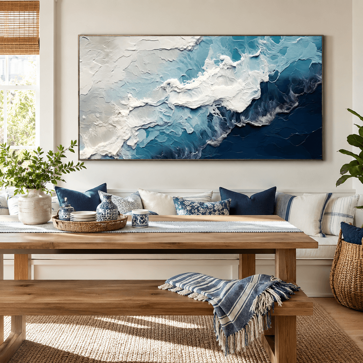 3D-Textured Art | Deep Blue Surf