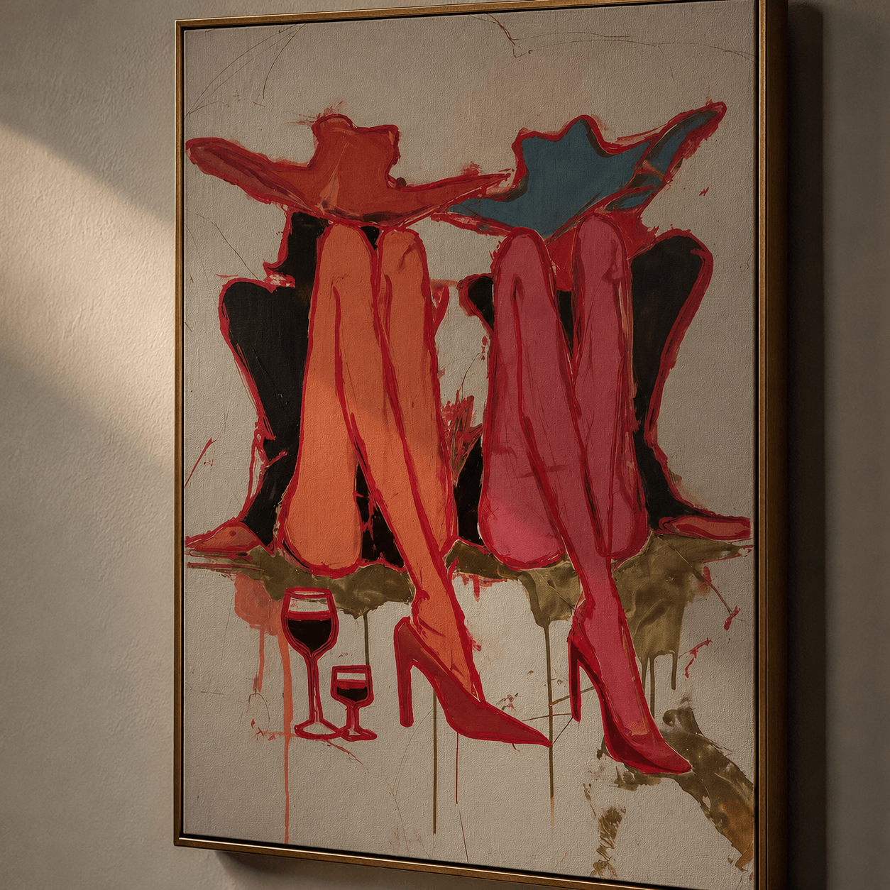 Abstract Art | Wine & Ladies Rest