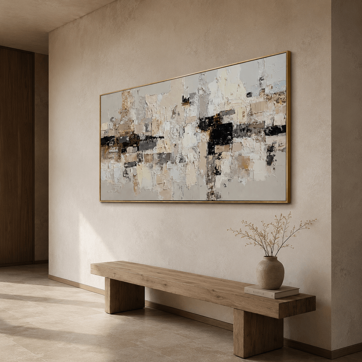 Impressionist Art | Muted Stacked Cubes