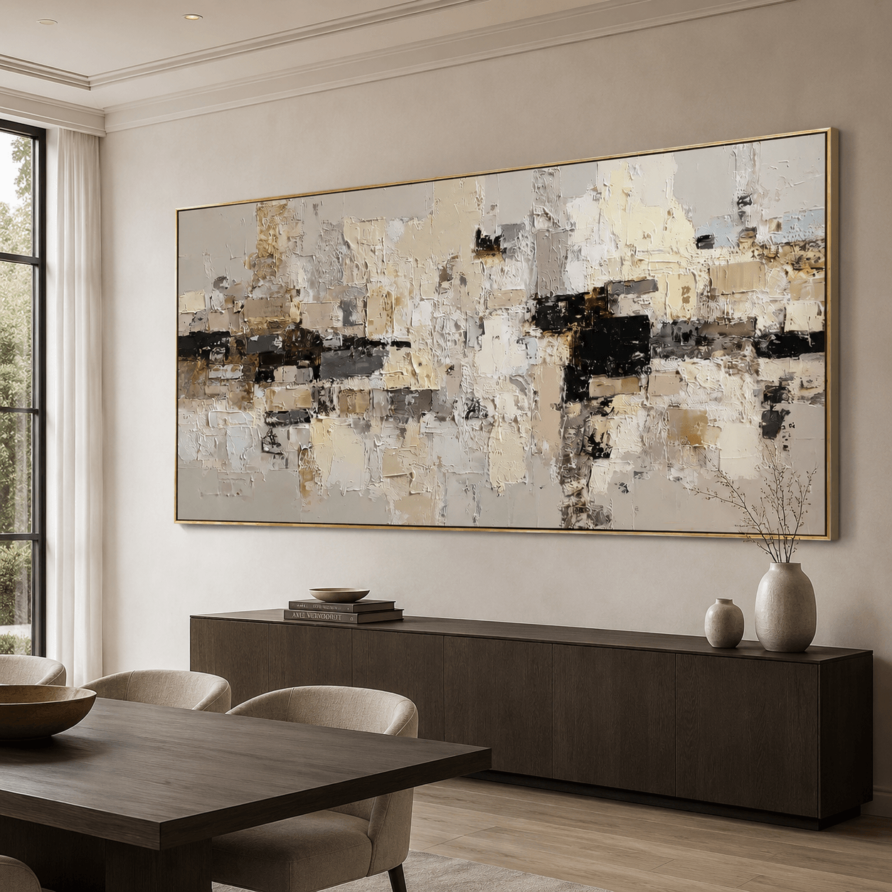 Impressionist Art | Muted Stacked Cubes