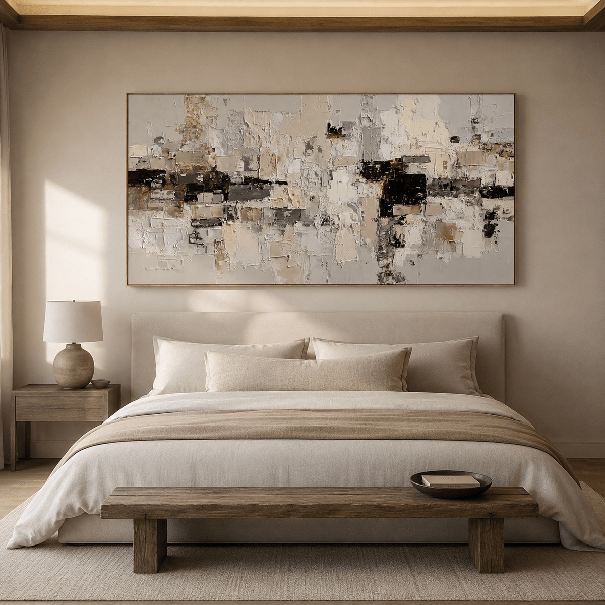 Impressionist Art | Muted Stacked Cubes