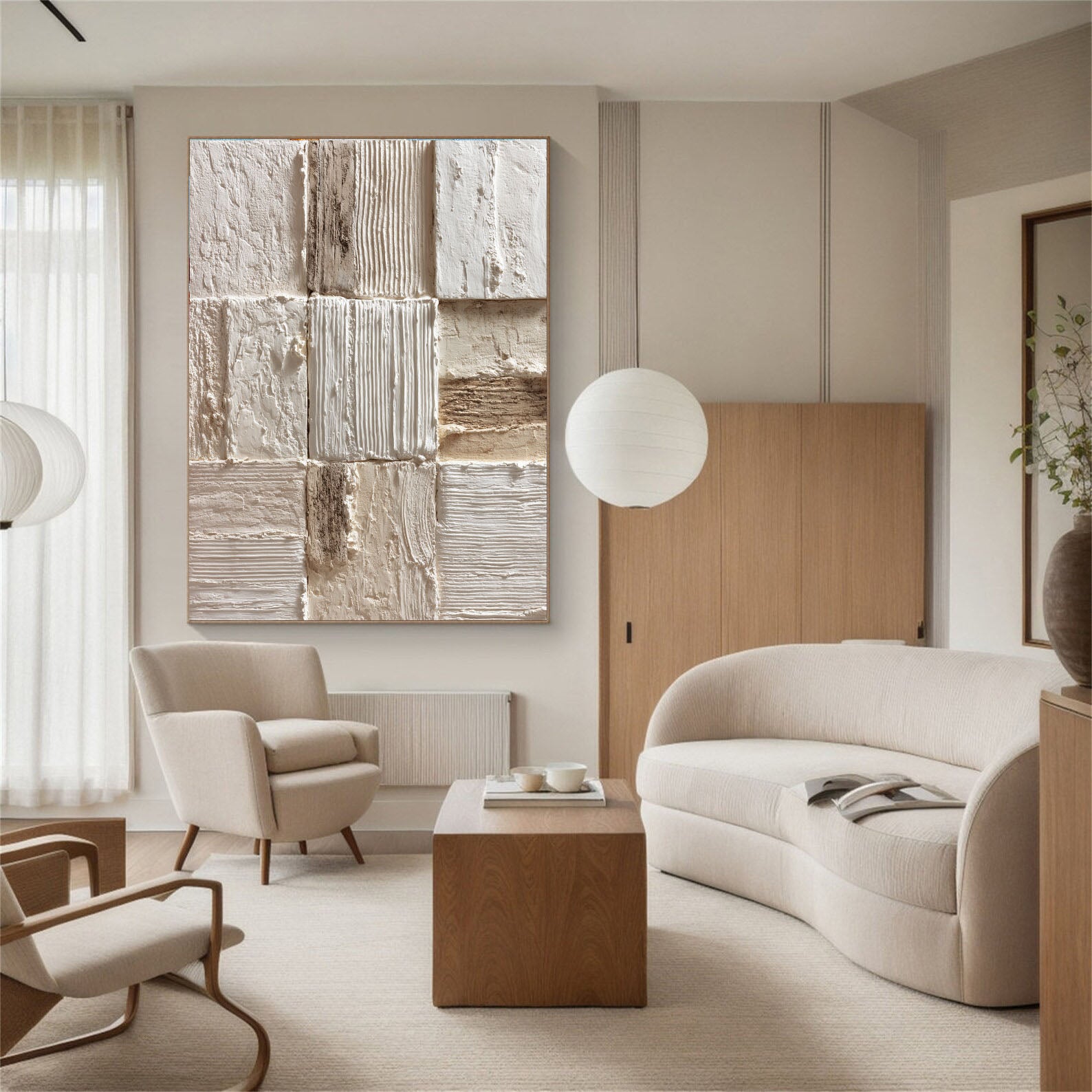 Textured Neutral Art | Minimalist Depth