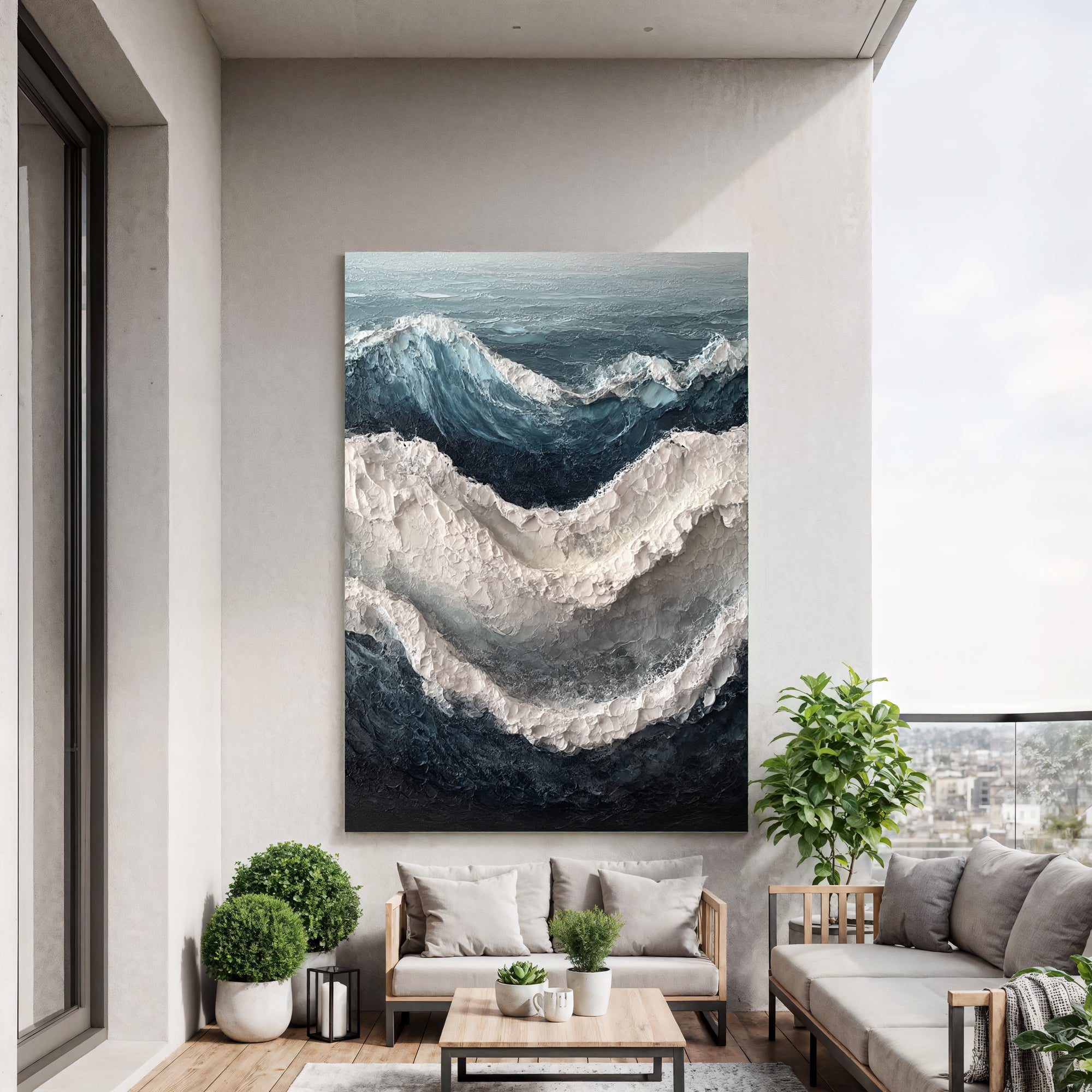 Textured Ocean Swells | White Crests