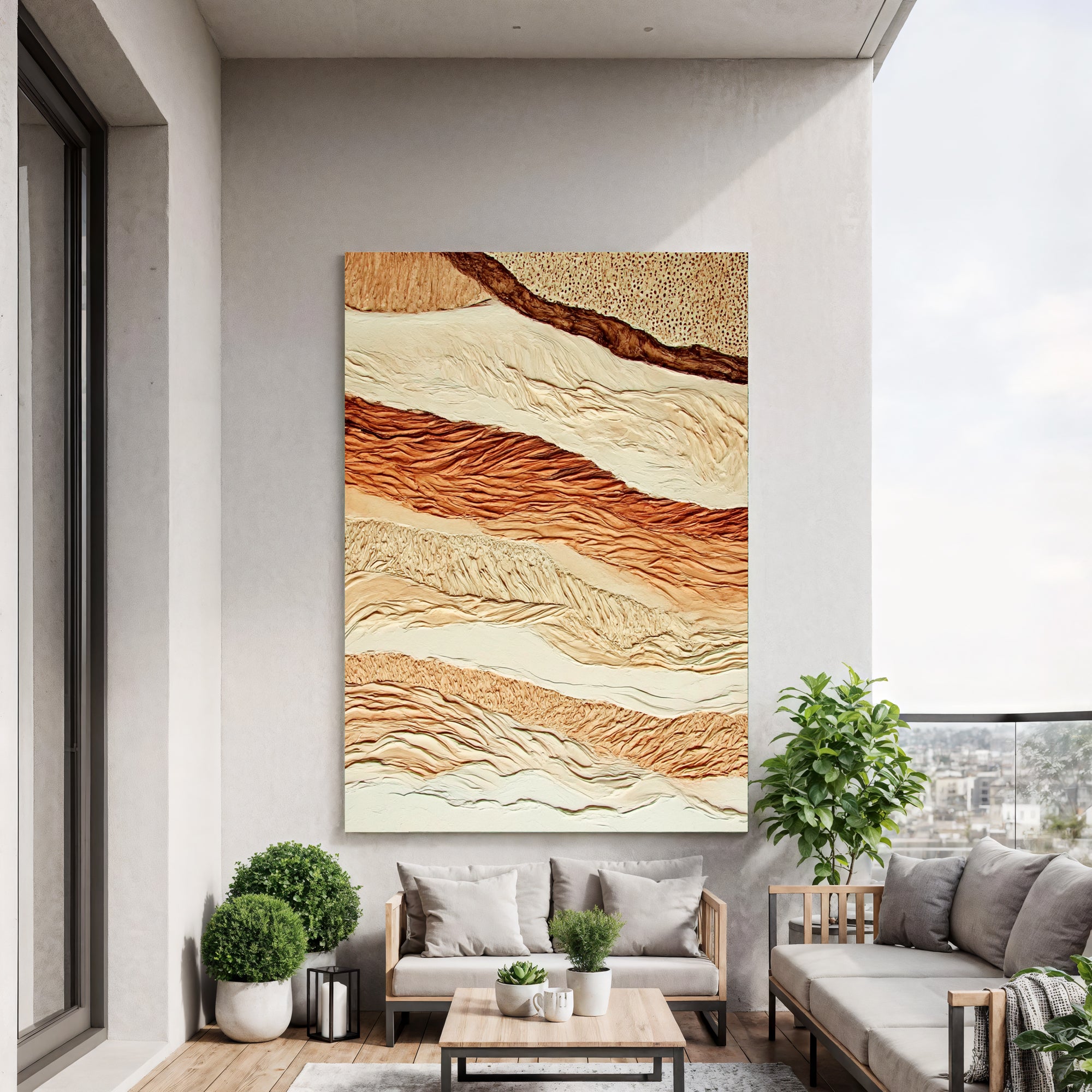 Textured Layered Terrain | Earthy Gradients