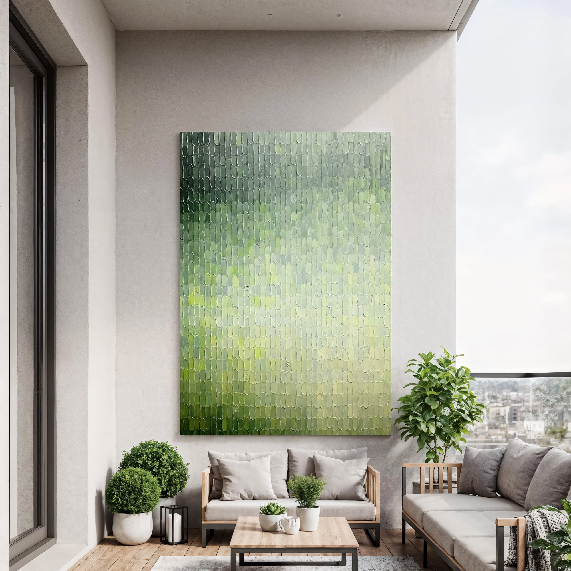 Textured Verdant Opulence | Green Gradients