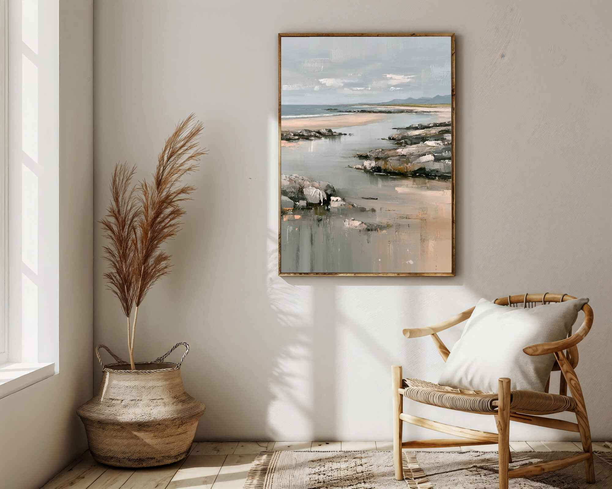 Textured Coastal Vista | Rocky Shore