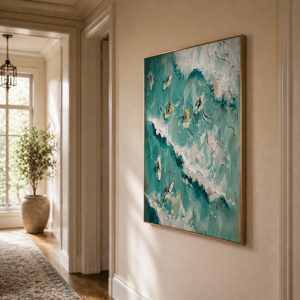 Impressionist Art | Aerial Surf Riders